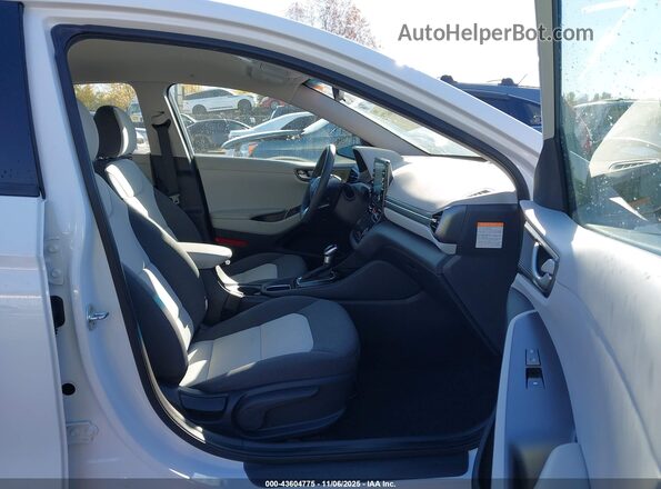 KMHC65LC9LU210281 2020 HYUNDAI IONIQ HYBRID White წინა სალონის ხედი
