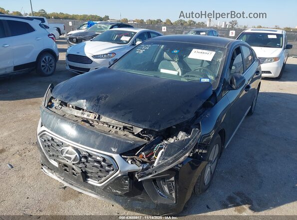 KMHC75LC0MU261697 2021 HYUNDAI IONIQ HYBRID Черный Передняя левая четверть