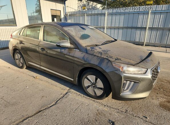 KMHC75LC1MU257268 2021 HYUNDAI IONIQ Серый Передняя правая четверть