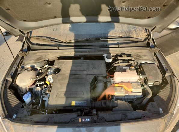 KMHC75LC1MU257268 2021 HYUNDAI IONIQ Серый Вид задней части салона