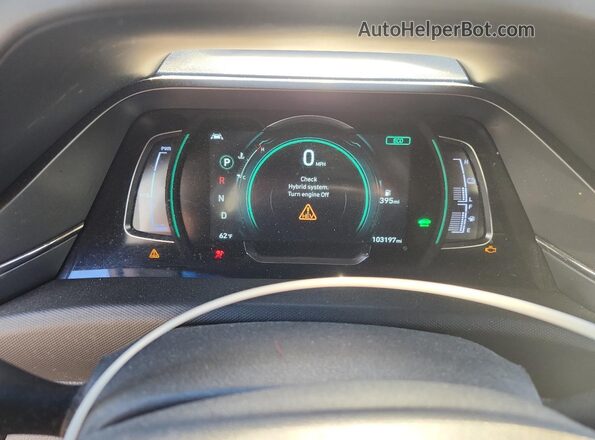 KMHC75LC1MU257268 2021 HYUNDAI IONIQ Серый Вид щитка приборов