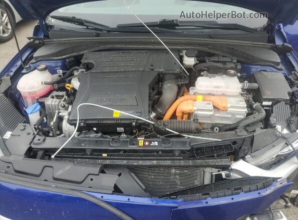 KMHC75LC1MU260879 2021 HYUNDAI IONIQ Синий Вид задней части салона