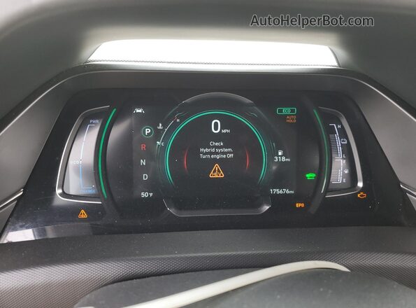 KMHC75LC2MU250846 2021 HYUNDAI IONIQ Черный Вид щитка приборов