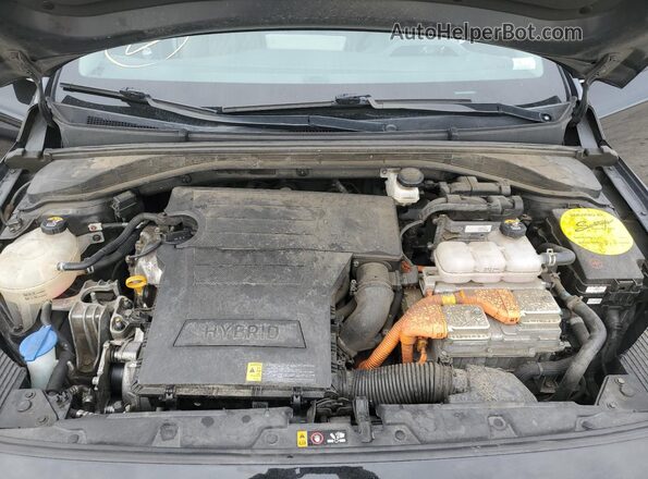 KMHC75LC2MU250846 2021 HYUNDAI IONIQ Черный Вид задней части салона