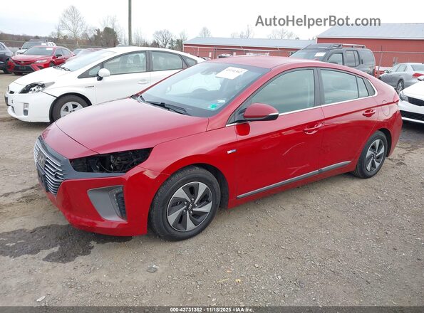 KMHC75LC3KU119325 2019 HYUNDAI IONIQ HYBRID Красный Передняя левая четверть