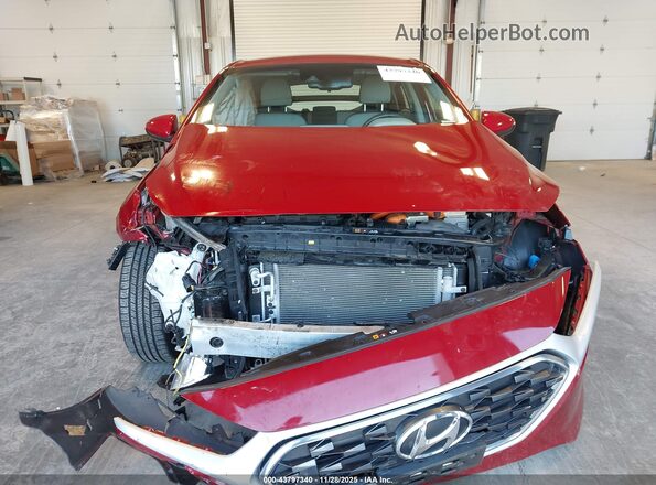 KMHC75LC4LU206989 2020 HYUNDAI IONIQ HYBRID Red ხელსაწყოთა პანელის ხედი