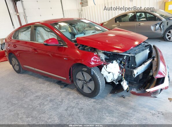 KMHC75LC4LU206989 2020 HYUNDAI IONIQ HYBRID Red წინა მარჯვენა