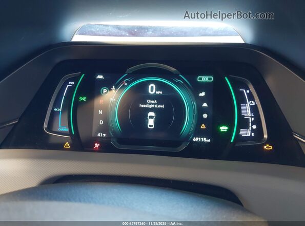 KMHC75LC4LU206989 2020 HYUNDAI IONIQ HYBRID Red უკანა სავარძლების ხედი