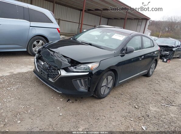KMHC75LC4MU260102 2021 HYUNDAI IONIQ HYBRID Black Vista tres cuartos delantera izquierda