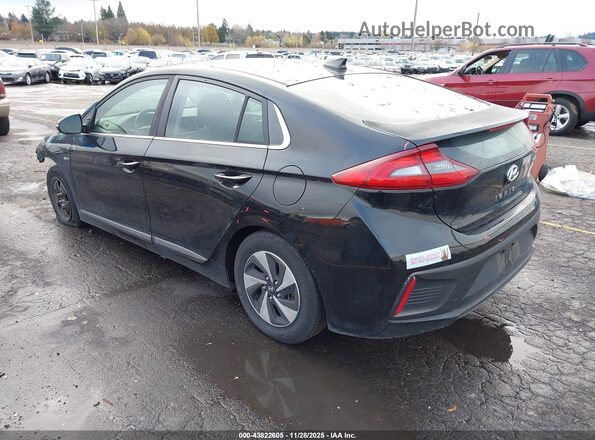 KMHC75LC6HU028722 2017 HYUNDAI IONIQ HYBRID Black Trasero izquierdo