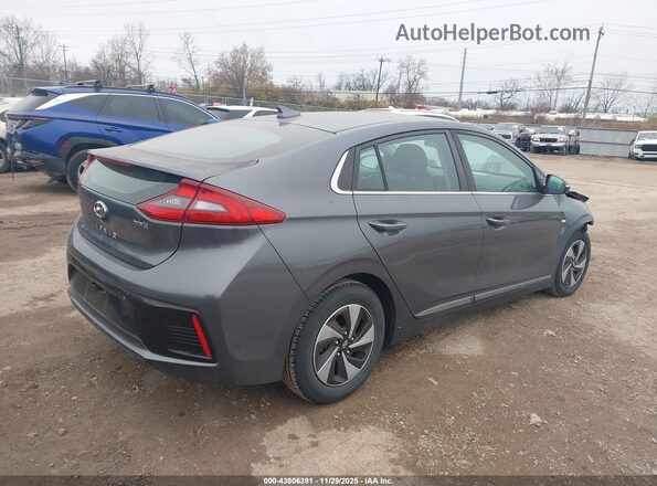 KMHC75LC8JU103944 2018 HYUNDAI IONIQ HYBRID Серый Задняя правая четверть