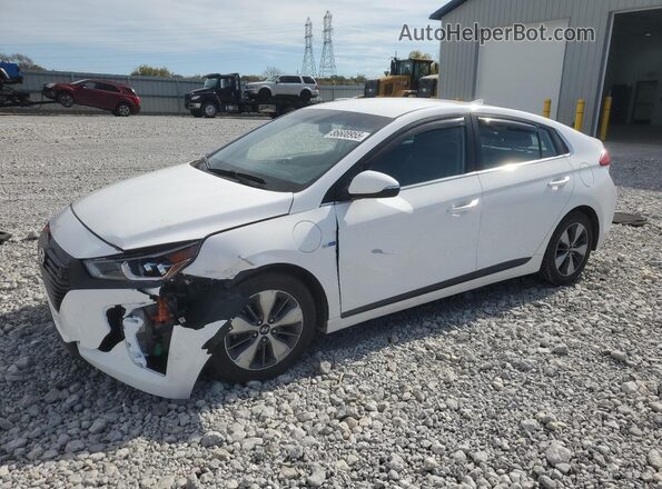 KMHC75LD6JU076168 2018 HYUNDAI IONIQ White Przód lewy