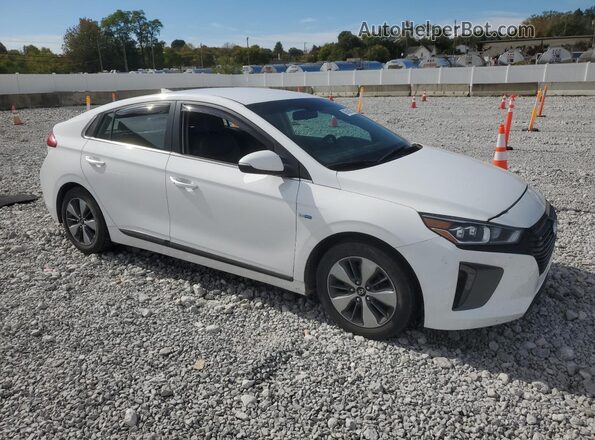 KMHC75LD6JU076168 2018 HYUNDAI IONIQ White Przód prawy