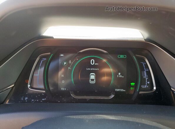 KMHC85LC0MU259350 2021 HYUNDAI IONIQ Серебряный Вид щитка приборов