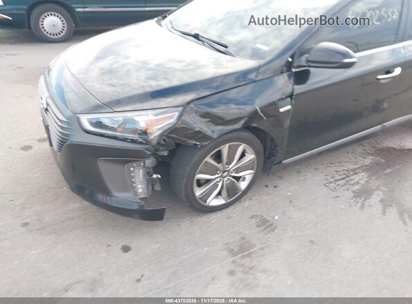 KMHC85LC4JU065125 2018 HYUNDAI IONIQ HYBRID Black წინა ხედი