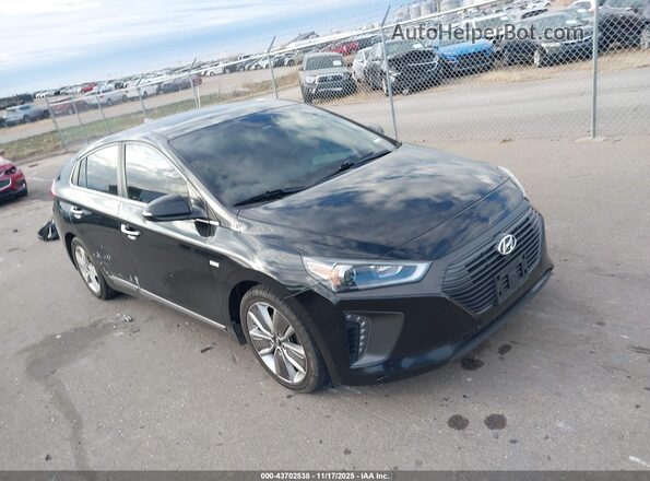 KMHC85LC4JU065125 2018 HYUNDAI IONIQ HYBRID Black წინა მარჯვენა