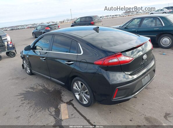 KMHC85LC4JU065125 2018 HYUNDAI IONIQ HYBRID Black უკანა მარცხენა