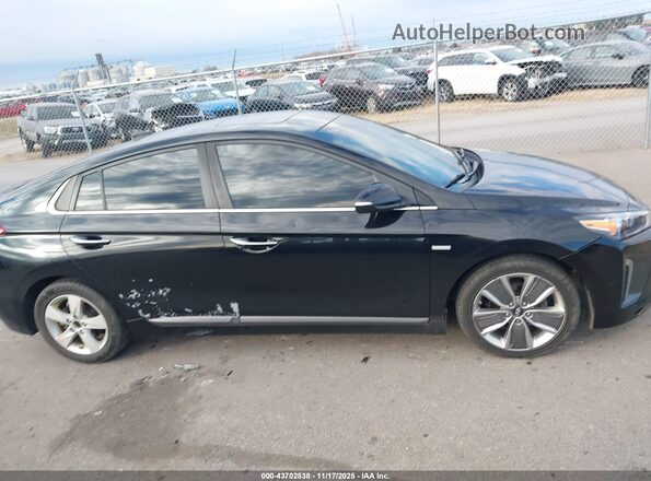 KMHC85LC4JU065125 2018 HYUNDAI IONIQ HYBRID Black უკანა სალონის ხედი
