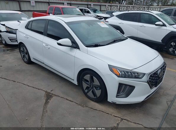 KMHC85LC9MU255636 2021 HYUNDAI IONIQ HYBRID White Przód prawy