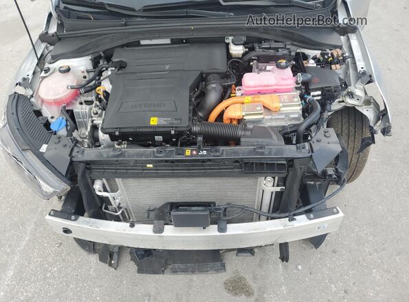 KMHC85LCXMU255905 2021 HYUNDAI IONIQ Серебряный Вид задней части салона