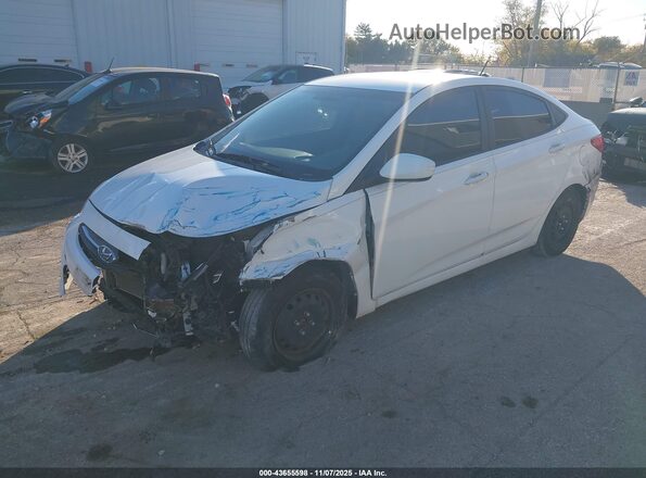 KMHCT4AE3HU336599 2017 HYUNDAI ACCENT White Передня ліва чверть