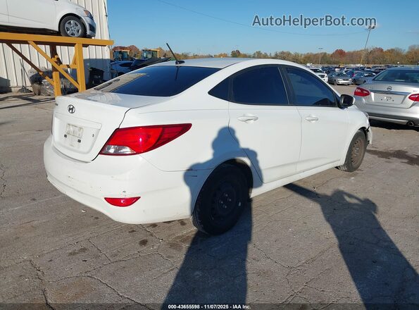KMHCT4AE3HU336599 2017 HYUNDAI ACCENT White Задня права чверть