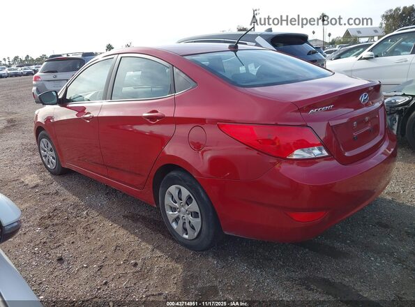 KMHCT4AE6HU356135 2017 HYUNDAI ACCENT Красный Задняя левая четверть
