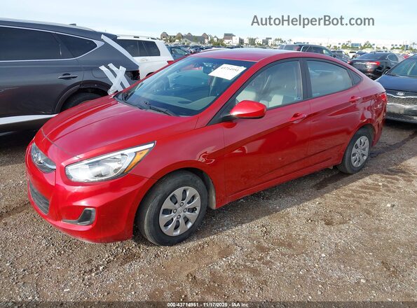 KMHCT4AE6HU356135 2017 HYUNDAI ACCENT Красный Передняя левая четверть