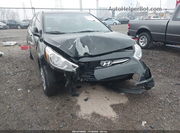 KMHCT4AEXHU339452 2017 HYUNDAI ACCENT Черный Вид спереди