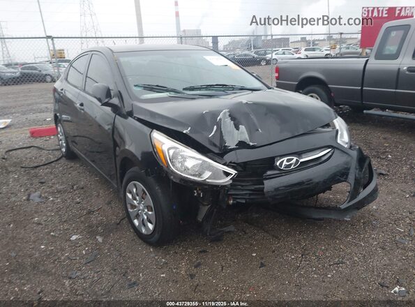 KMHCT4AEXHU339452 2017 HYUNDAI ACCENT Черный Передняя правая четверть