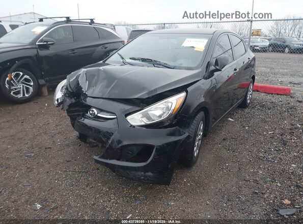 KMHCT4AEXHU339452 2017 HYUNDAI ACCENT Черный Передняя левая четверть