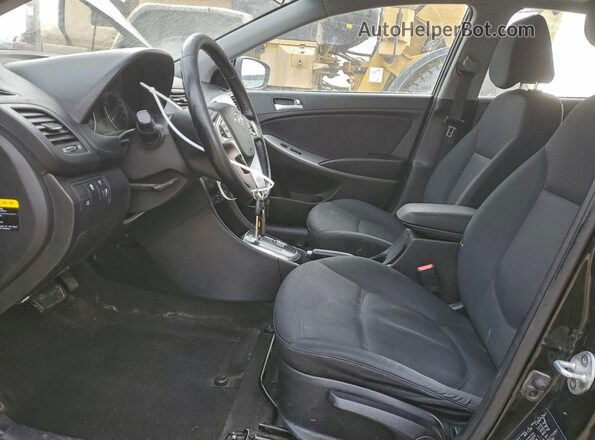KMHCU5AE7GU272097 2016 HYUNDAI ACCENT Green Widok wnętrza z przodu
