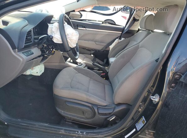 KMHD74LFXLU038770 2020 HYUNDAI ELANTRA Black Widok wnętrza z przodu