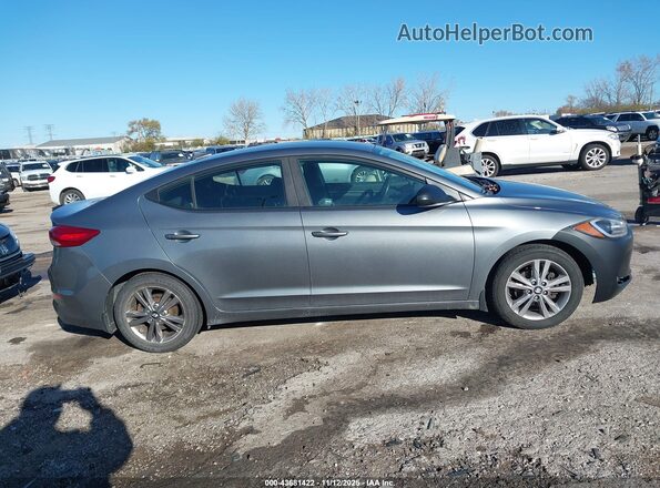 KMHD84LF0JU631323 2018 HYUNDAI ELANTRA Серый Вид задней части салона