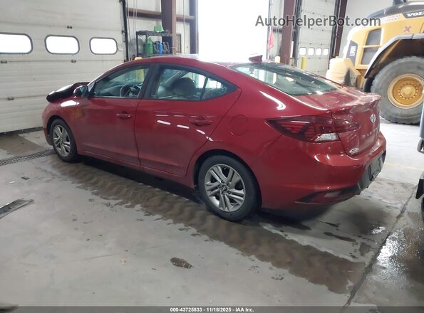 KMHD84LF8KU769189 2019 HYUNDAI ELANTRA Красный Задняя левая четверть