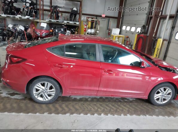 KMHD84LF8KU769189 2019 HYUNDAI ELANTRA Красный Вид задней части салона