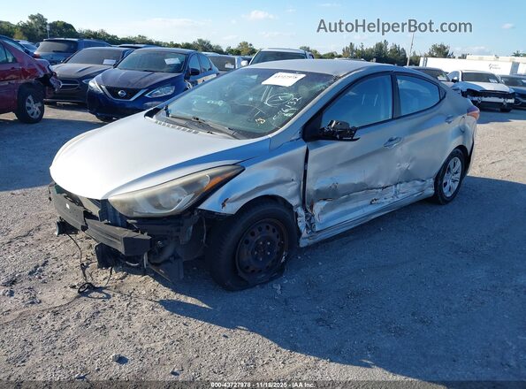 KMHDH4AE4GU586132 2016 HYUNDAI ELANTRA Серый Передняя левая четверть