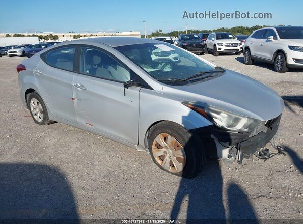 KMHDH4AE4GU586132 2016 HYUNDAI ELANTRA Серый Передняя правая четверть