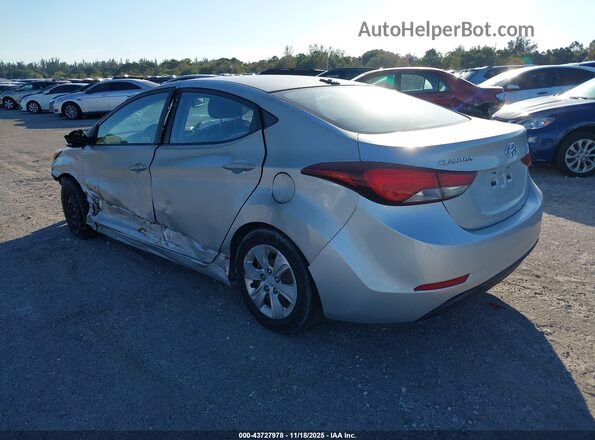 KMHDH4AE4GU586132 2016 HYUNDAI ELANTRA Серый Задняя левая четверть