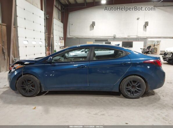 KMHDH4AE9GU643618 2016 HYUNDAI ELANTRA Синий Панорамный вид салона 360°