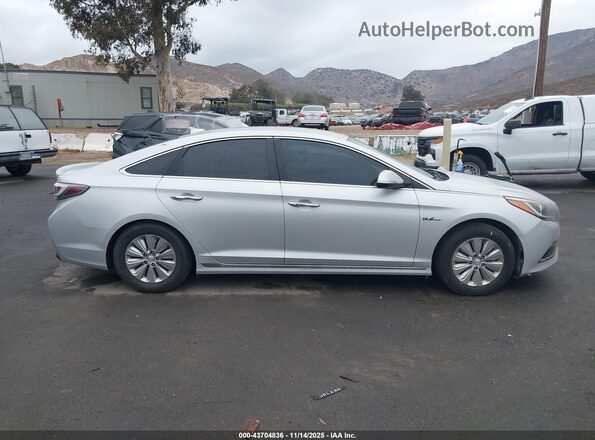 KMHE24L13HA048508 2017 HYUNDAI SONATA HYBRID Серебряный Вид задней части салона