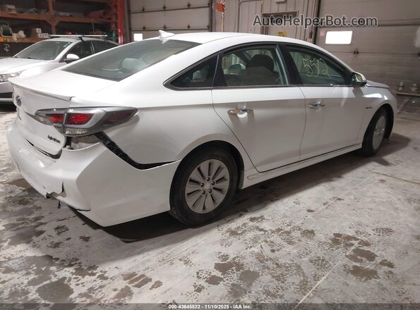 KMHE24L15HA045822 2017 HYUNDAI SONATA HYBRID Серебряный Задняя правая четверть
