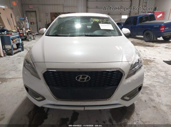 KMHE24L15HA045822 2017 HYUNDAI SONATA HYBRID Серебряный Вид щитка приборов