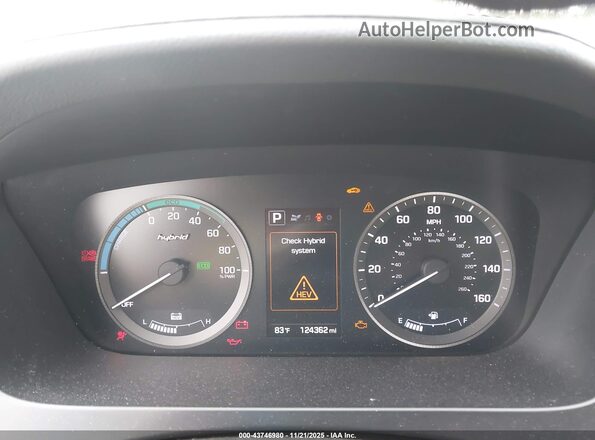 KMHE24L19HA057357 2017 HYUNDAI SONATA HYBRID Серебряный Вид задних сидений