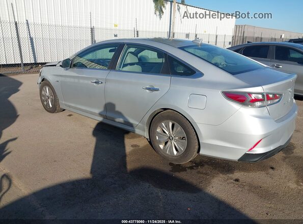 KMHE24L36KA085044 2019 HYUNDAI SONATA HYBRID Серебряный Задняя левая четверть