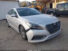 2016 Hyundai Sonata Hybrid Limited Silver vin: KMHE34L14GA027596