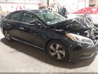 2016 Hyundai Sonata Hybrid Limited Черный vin: KMHE34L17GA026247