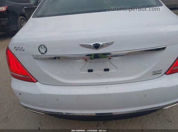 KMHG34JAXJU045182 2018 GENESIS G90 Белый Вид спереди