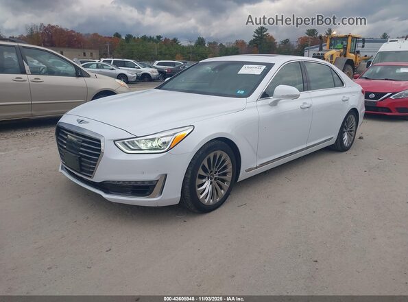 KMHG34JAXJU045182 2018 GENESIS G90 Белый Передняя левая четверть