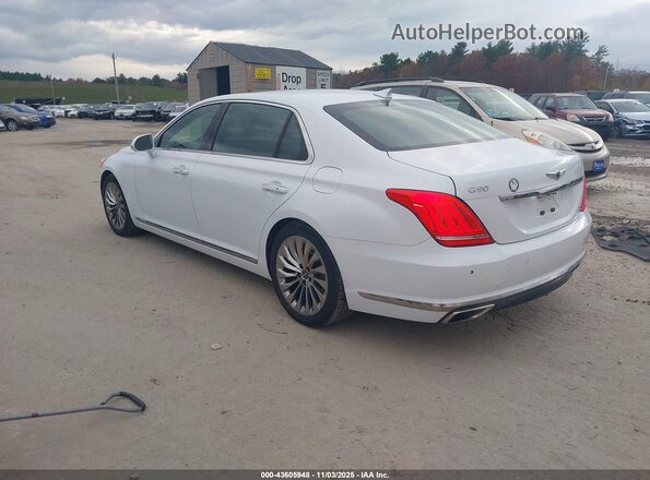KMHG34JAXJU045182 2018 GENESIS G90 Белый Задняя левая четверть